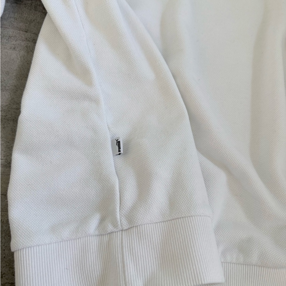 Puma Womens White Logo Hoodie Sweatshirt Casual Comfort Size XS - Picture 10 of 13